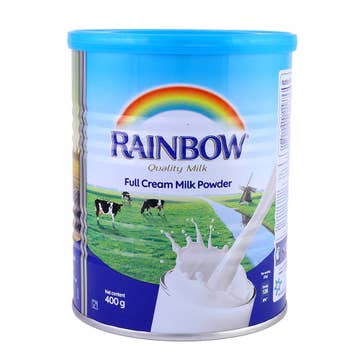 Rainbow Full Cream Milk Powder Tin 400g 