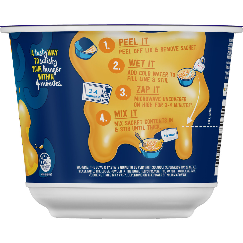 Kraft Mac & Cheese Easy Mac Classic Cheese 73g back image