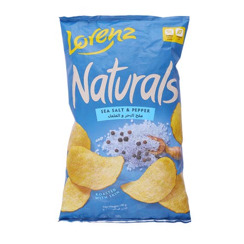 Lorenz Naturals Sea Salt & Pepper Chips 100g 