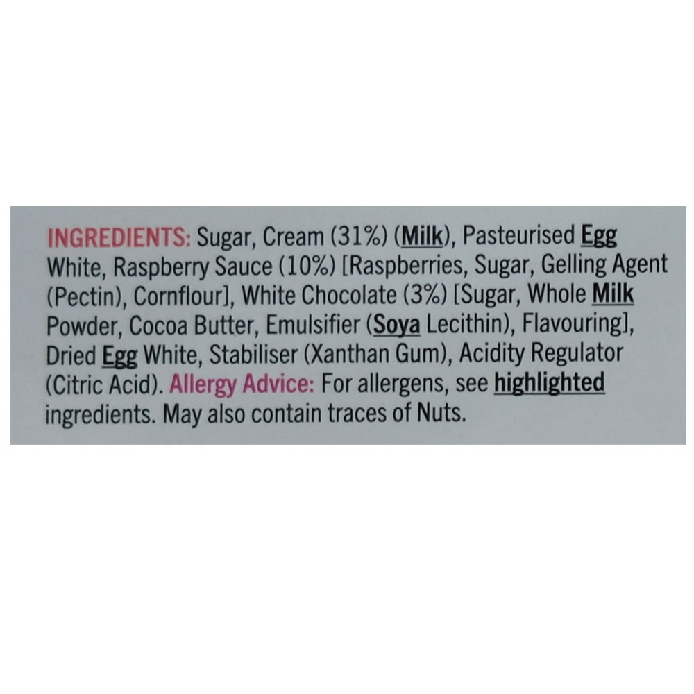 Supervalu Raspberry & White Chocolate Roulade 400g back image