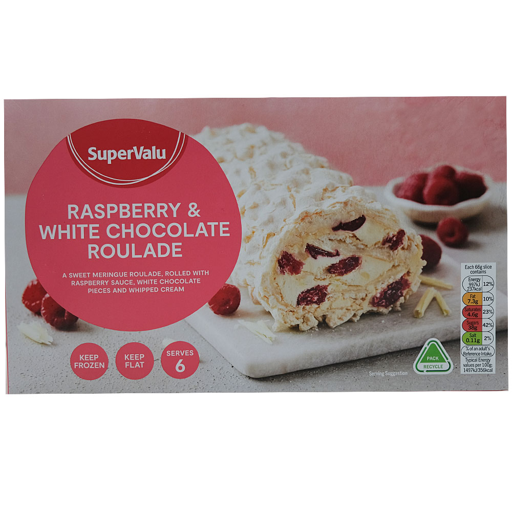 Supervalu Raspberry & White Chocolate Roulade 400g 