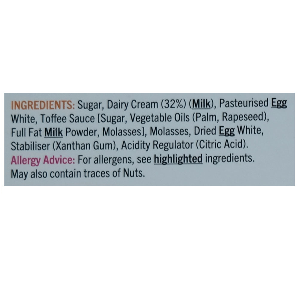 Supervalu Toffee Roulade 400g back image