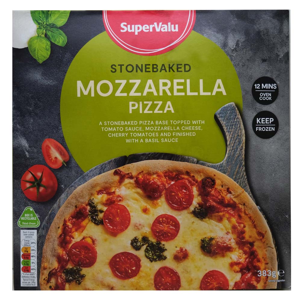 Supervalu Stone Baked Mozzarella Pizza 383g