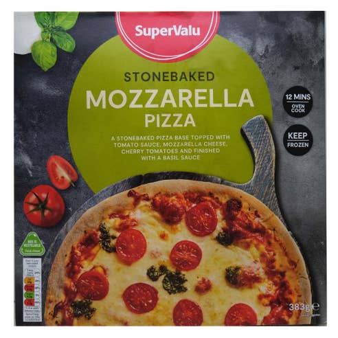 Supervalu Stone Baked Mozzarella Pizza 383g 
