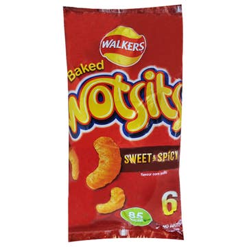 Walkers Baked Wotsits Snacks 6x16g