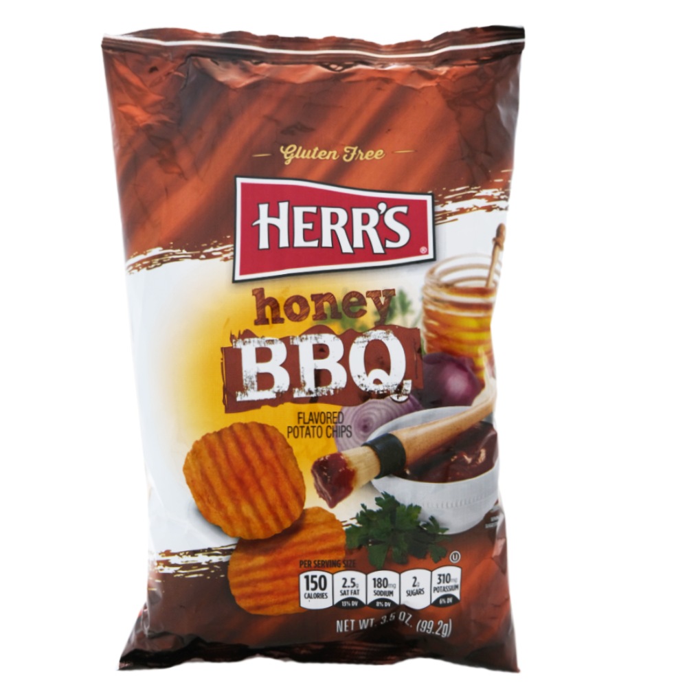 Alosraonline | Herrs Honey Barbeque Potato Chips 3.5Oz
