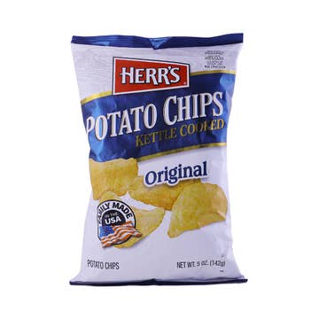 Herr's Kettle Cooked Potato Chips 5Oz 