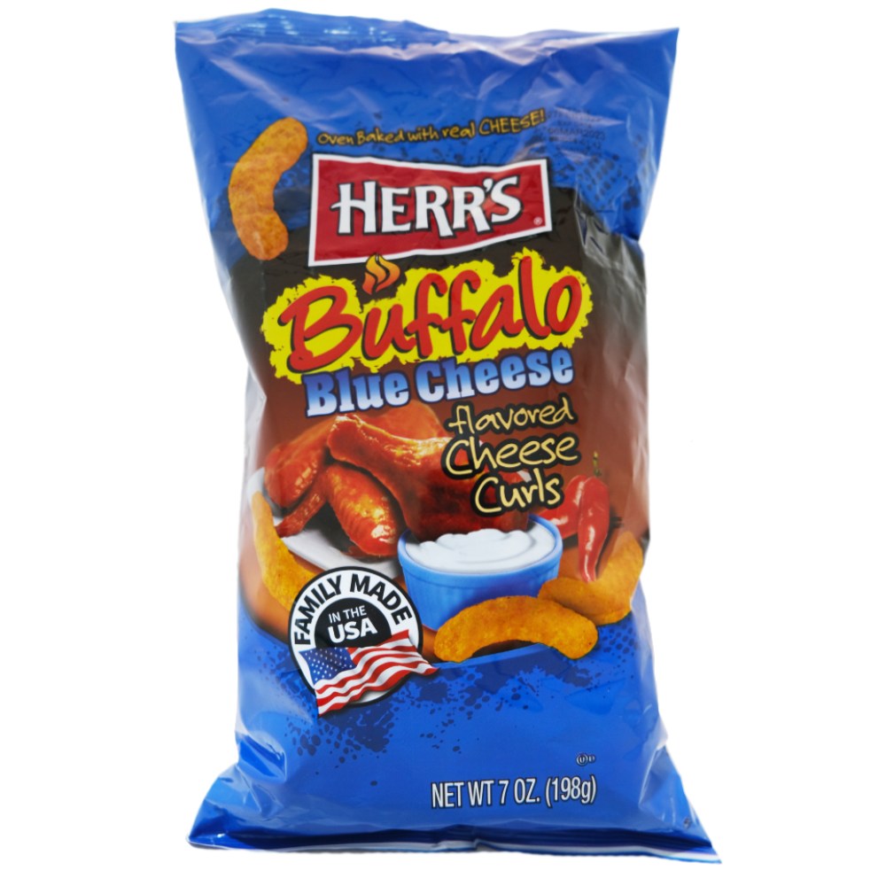 Herrs Buffalo Blue Cheese Curls 7oz 