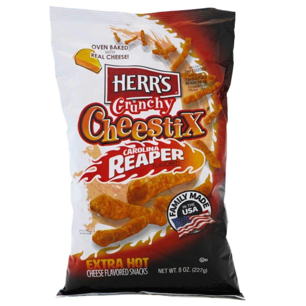 Herr's Carolina Reaper Crunchy Cheestix 227g