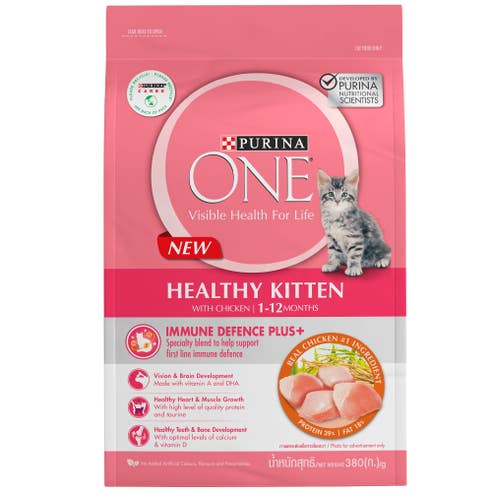 Purina One Healthy Kitten Chicken Cat Food 380g 