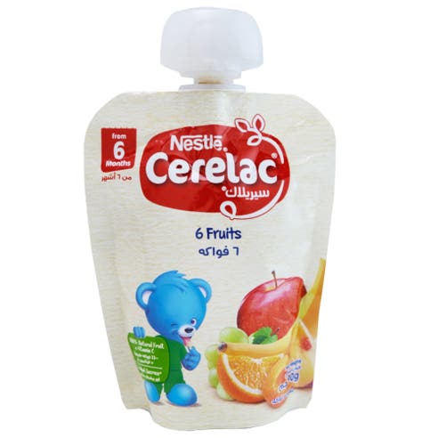 Nestle Cerelac 6 Fruits Baby Cereal 90g 