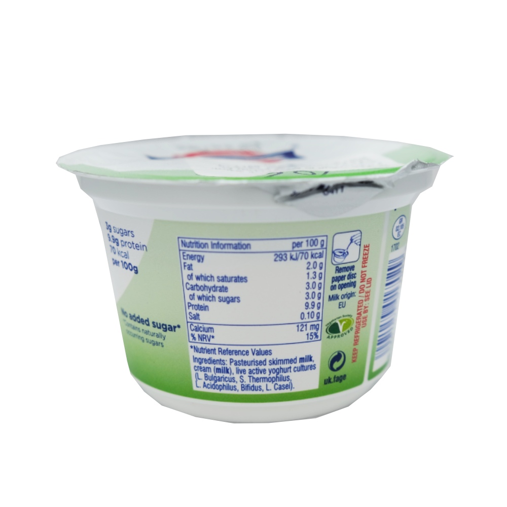 Fage Total 2% Fat Yoghurt 150g back image