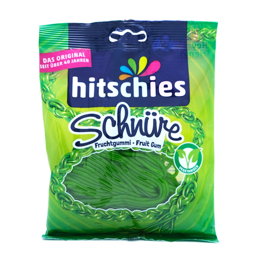 Hitschies Laces Apple Flavor Gums 125g 