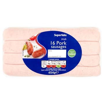SuperValu Irish Pork Sausages 454g [Contains Pork] 