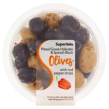 SuperValu Mixed Green/Black Olives 150g 