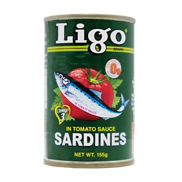 Ligo Sardines In Tomato Sauce 155g 