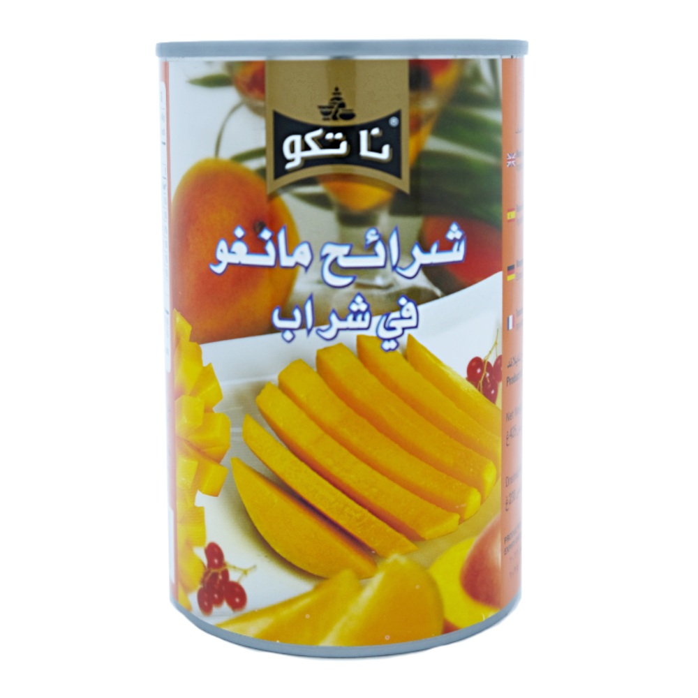 Natco Mango Slices in Syrup 15oz back image