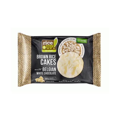 Rice Up White Chocolate Brown Rice Cakes 30g 