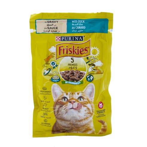 Purina Friskies Duck in Gravy Cat Food 85g 