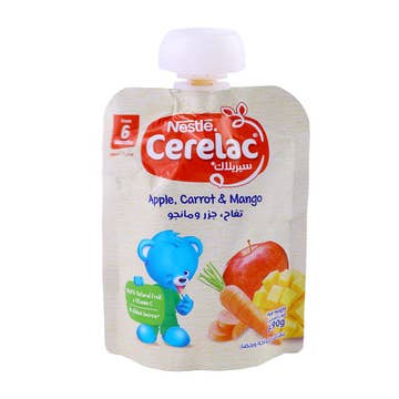 Cerelac Apple, Carrot & Mango Baby Cereal 90g 