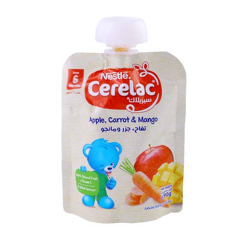 Cerelac Apple, Carrot & Mango Baby Cereal 90g 