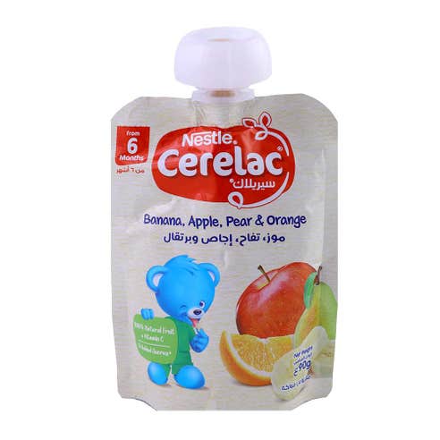 Cerelac Banana, Apple, Pear & Orange Baby Cereal 90g 