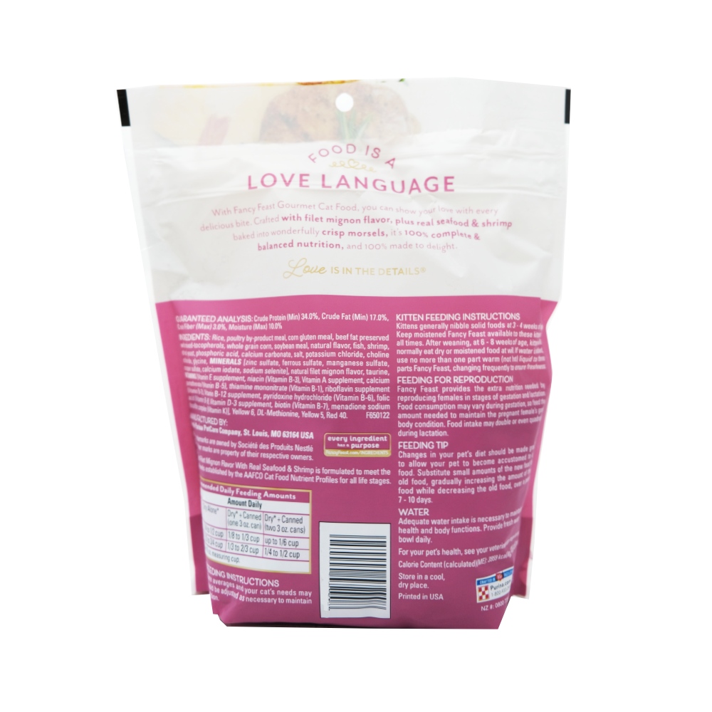 Purina Fancy Feast Filet Mignon with Real Seafood & Shrimp Cat Food 454g back image