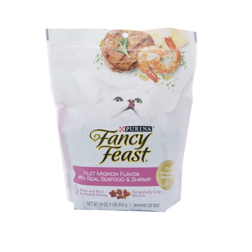 Purina Fancy Feast Filet Mignon with Real Seafood & Shrimp Cat Food 454g 