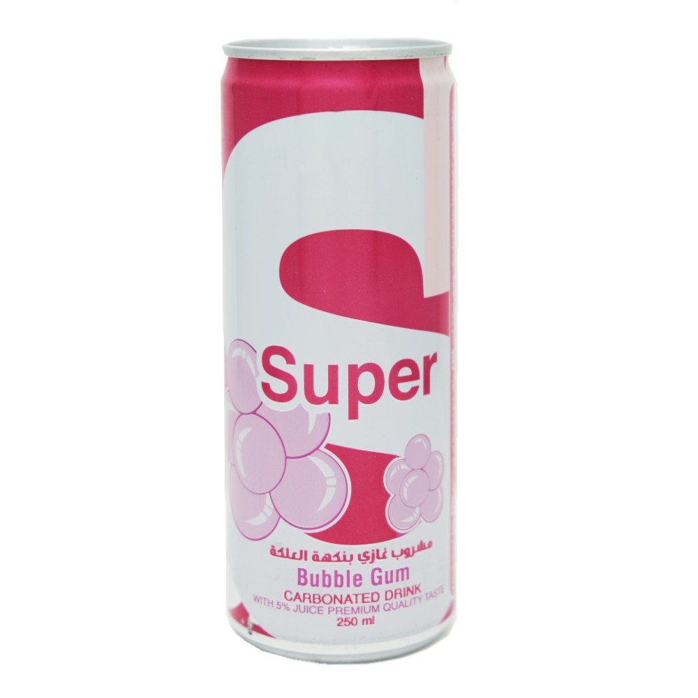 Super Carbonated Bubble Gum Drink 250ml