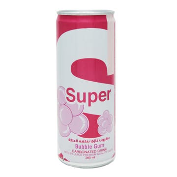 Super Carbonated Bubble Gum Drink 250ml 