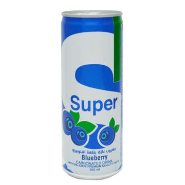 Super Carbonated Blueberry Drink 250ml 