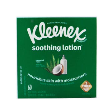 Kleenex Soothing Lotion Facial Tissue 60's 