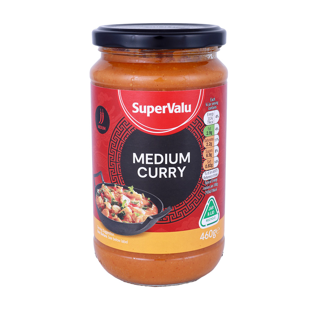 SuperValu Medium Curry Cooking Sauce 475g
