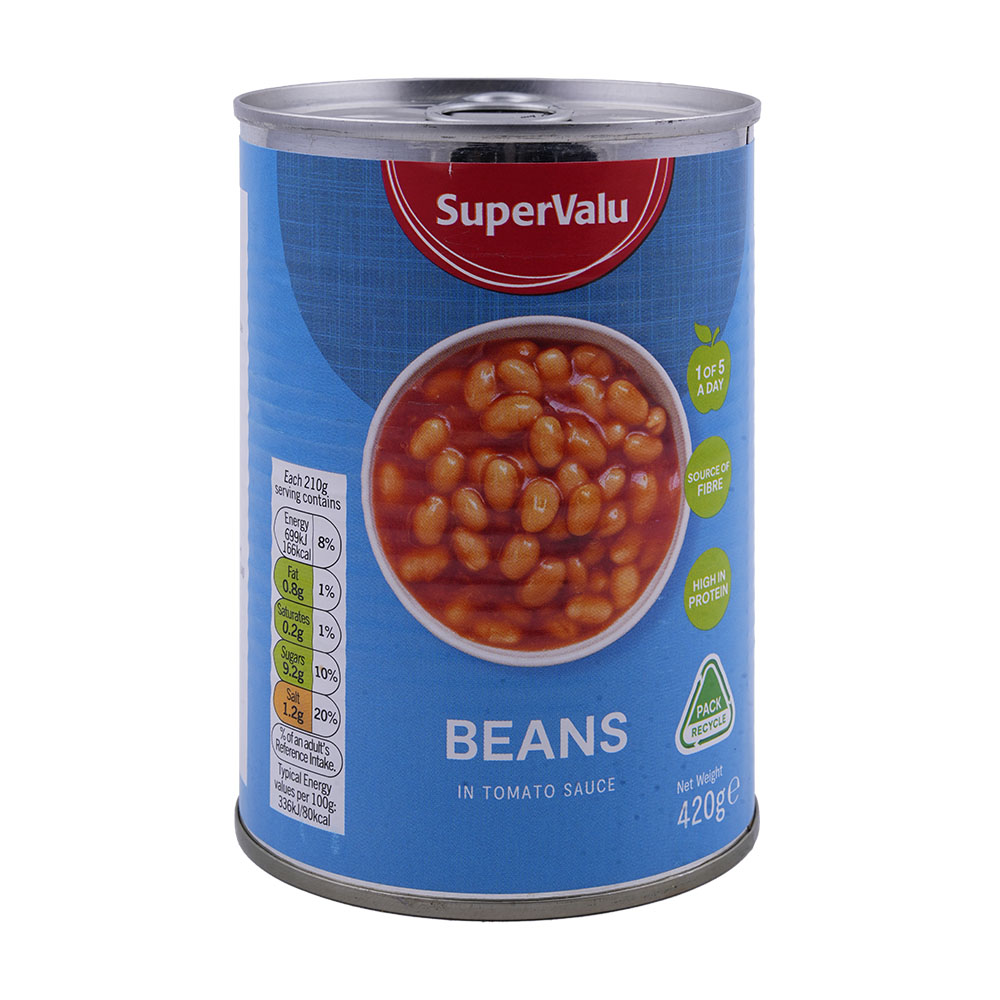 SuperValu Beans In Tomato Sauce 420g