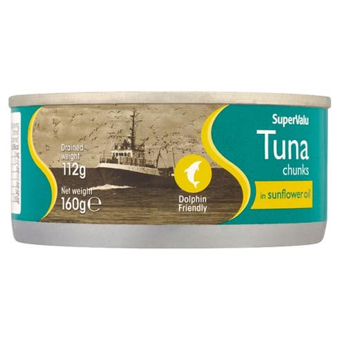 SuperValu Tuna Chunks In Sunflower Oil 160g 