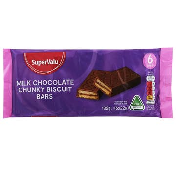 SuperValu Chocolate Chunky Biscuits [6 Pack] 144g 