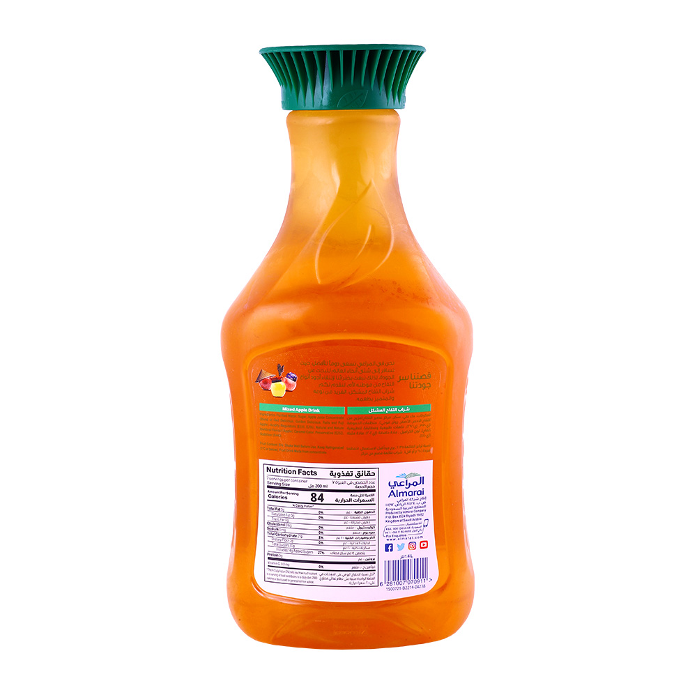 Almarai Mixed Apple Juice 1.4L back image
