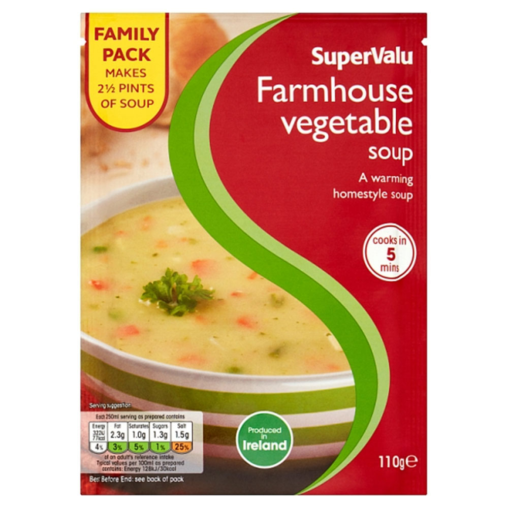 SuperValu Farmhouse Vegetable Family Soup 110g 