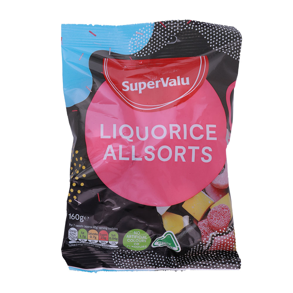 SuperValu Liquorice Sweets 160g