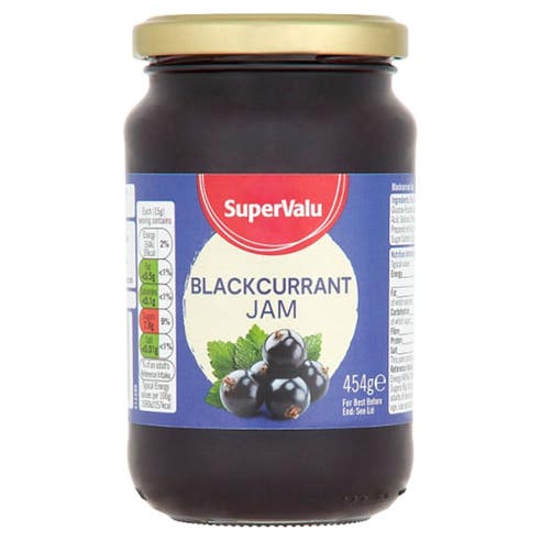 SuperValu Blackcurrant Jam 454g 