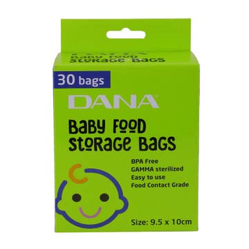 Dana Baby Food Storage Bags [30 Pieces] 