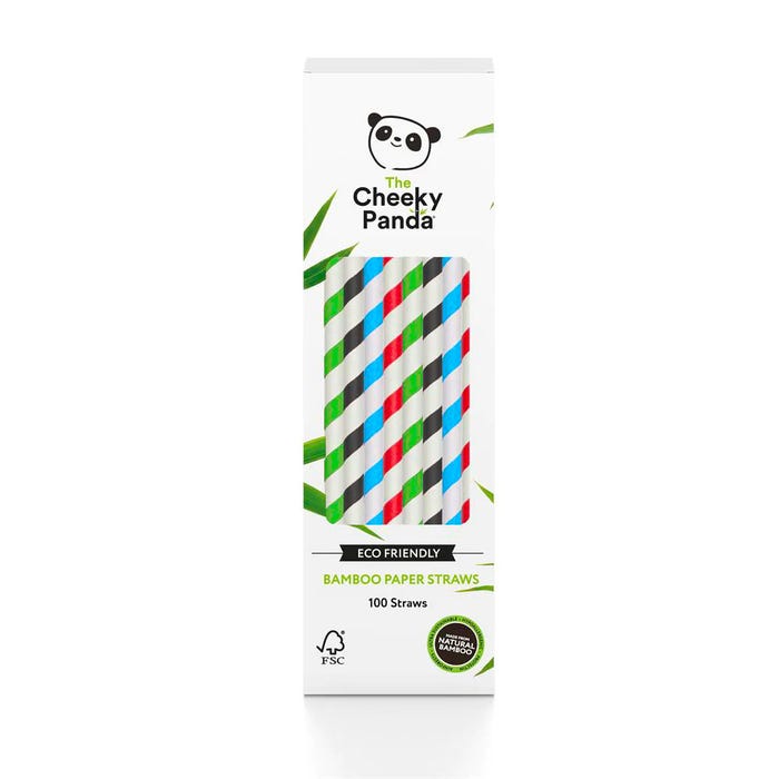 The Cheeky Panda Bamboo Paper Straws 100 Pieces