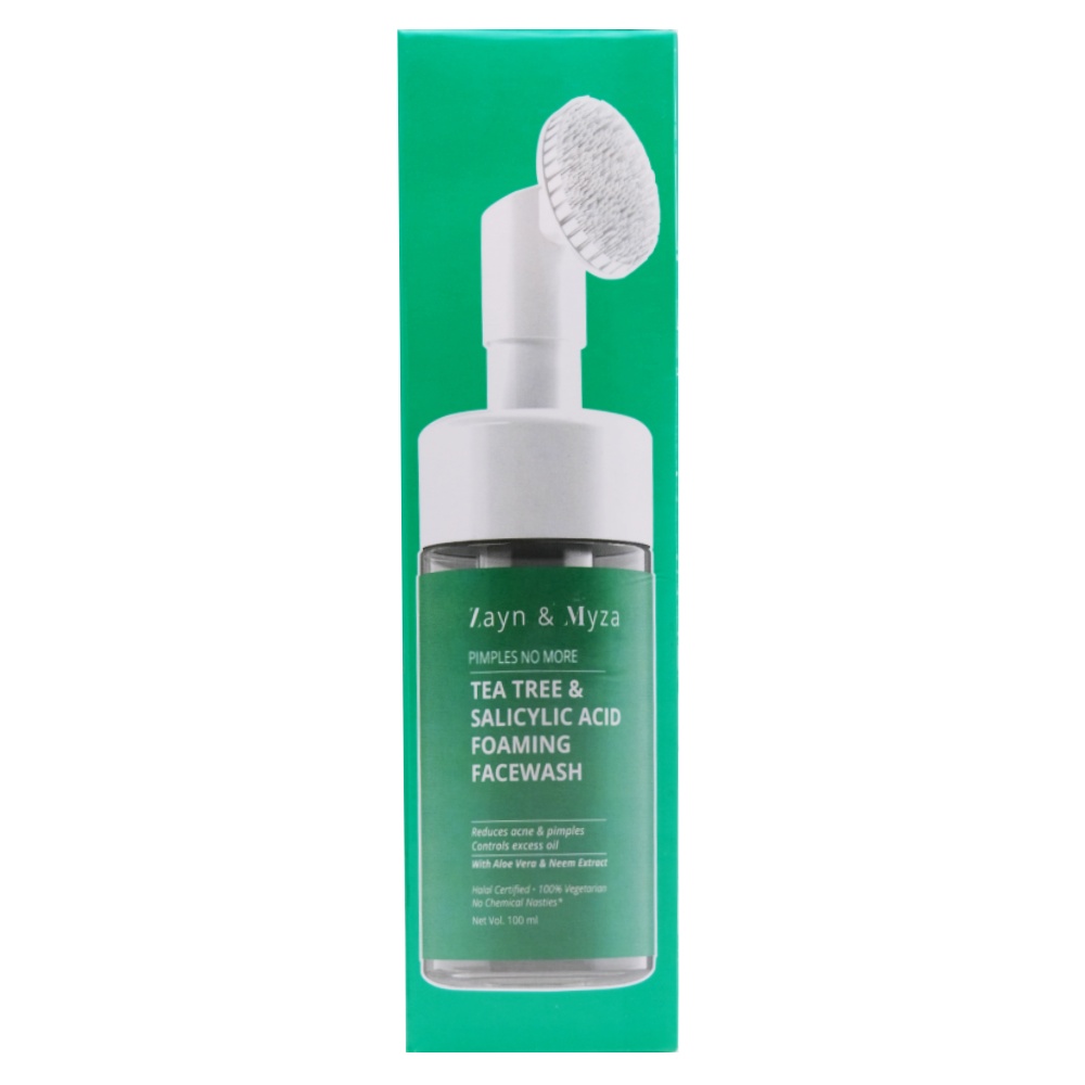 Zayn & Myza Tea Tree Foaming Face Wash Woman 100ml back image