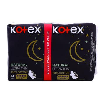 Kotex Natural Ultra Thin Sanitary Pads [14 Pieces] 