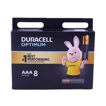 Duracell Optimum AAA 8 Batteries 