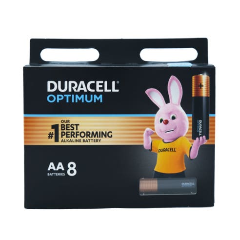 Duracell Optimum AA8 Batteries 
