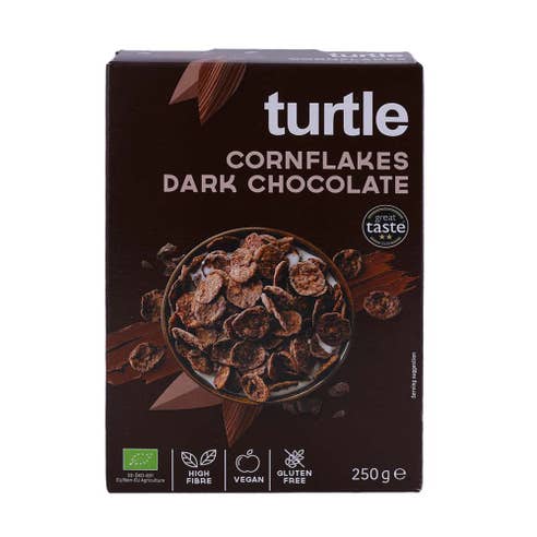 Turtle Gluten Free Dark Chocolate Cornflakes 250g 