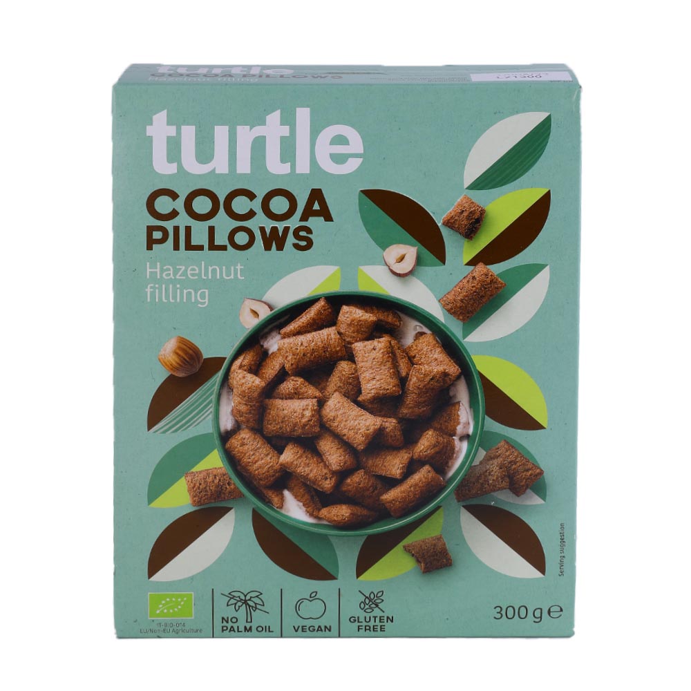 Turtle Cocoa Pillows With Hazelnut Filling 300g