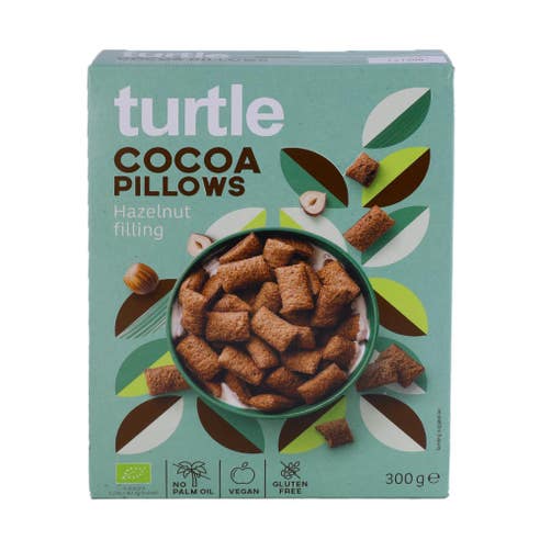 Turtle Cocoa Pillows With Hazelnut Filling 300g 