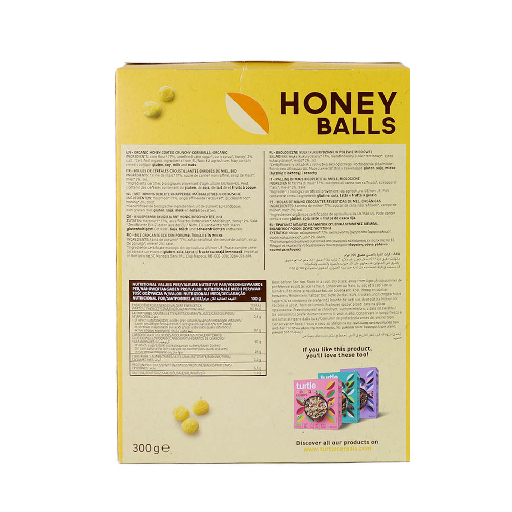 Turtle Honey Balls 300g back image